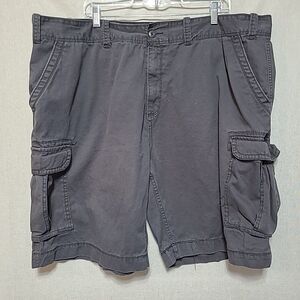 The Foundry Supply Co Mens Sz 46 Cargo Shorts Grey 10.5 Inch Inseam